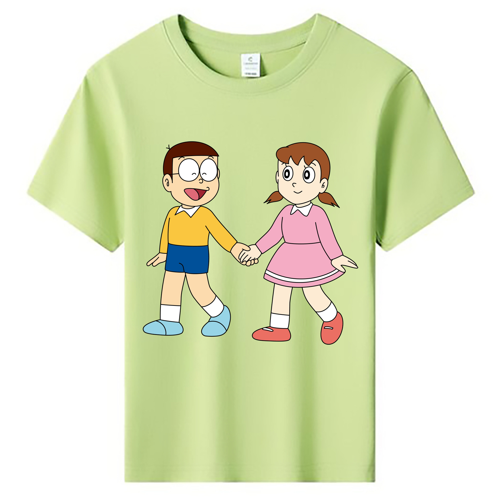 （画像用） ドラえもん 野比 のび太 Doraemon Nobita Nobi 綿100％キッズTシャツ（フロントプリント）